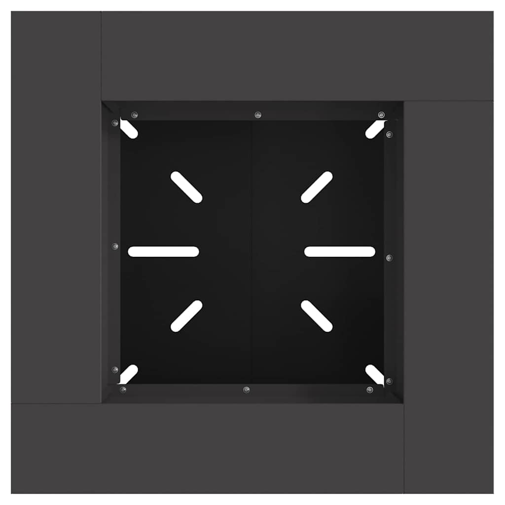 Bålplass Svart 60 x 60 x 50 cm Stål