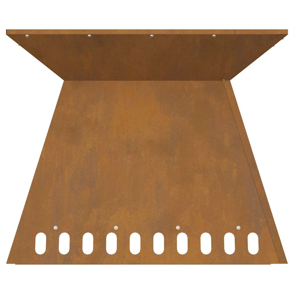 Bålplass Brun 60 x 60 x 50 cm Cortenstål