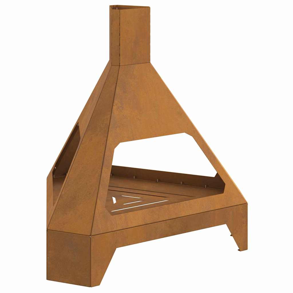 Bålplass Brun 50 x 43 x 52 cm Cortenstål
