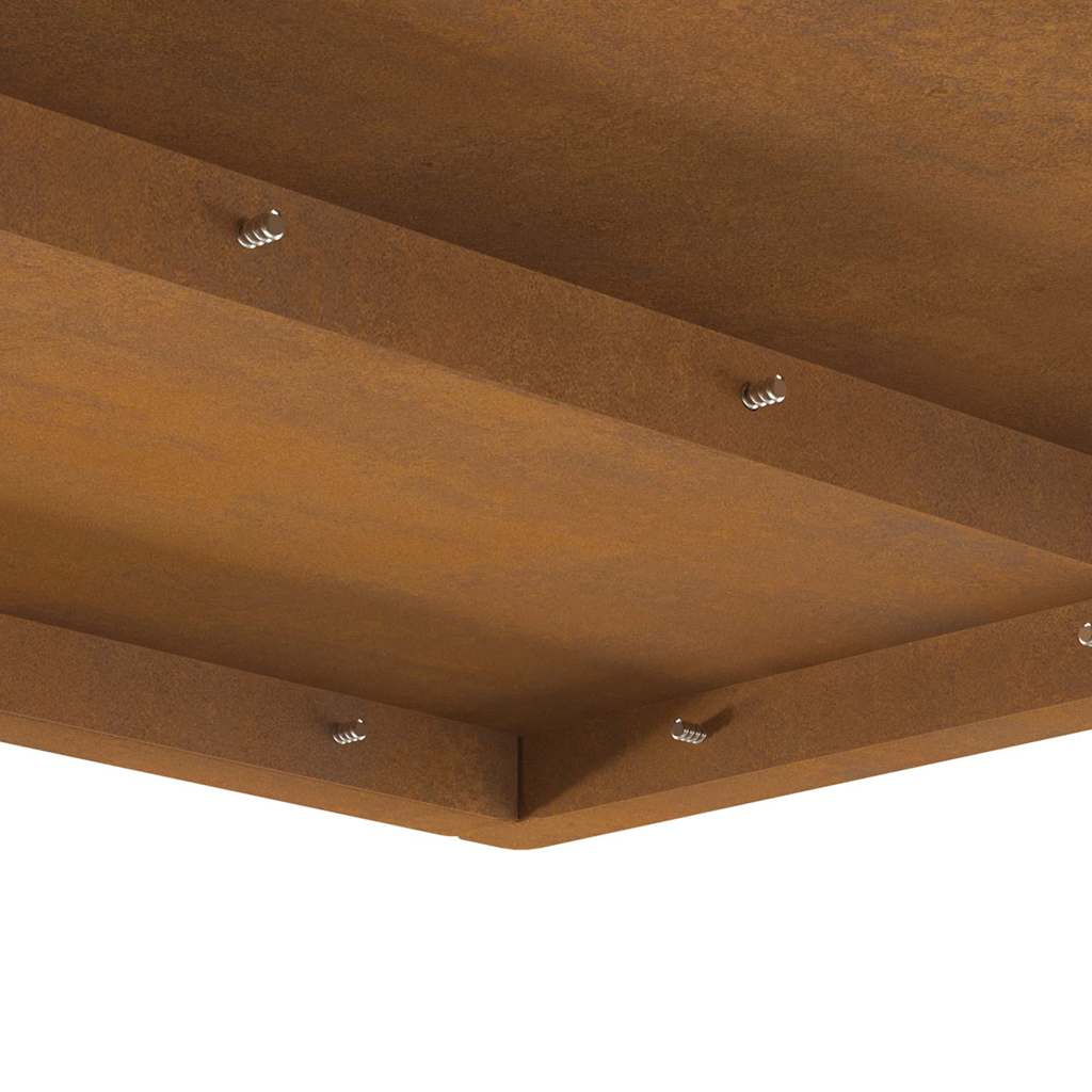 Bålplass Brun 60 x 60 x 30 cm Cortenstål