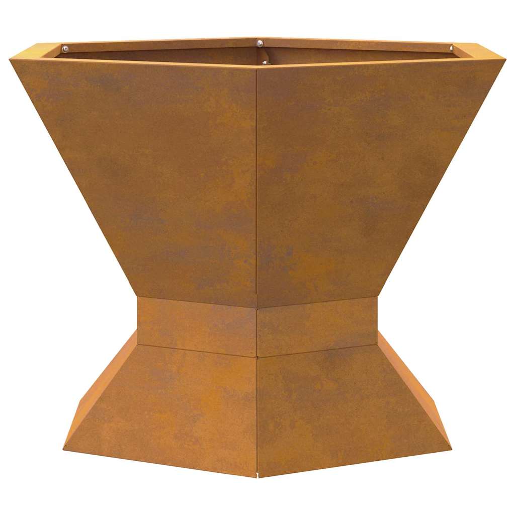Bålplass Brun 50 x 50 x 40 cm Cortenstål