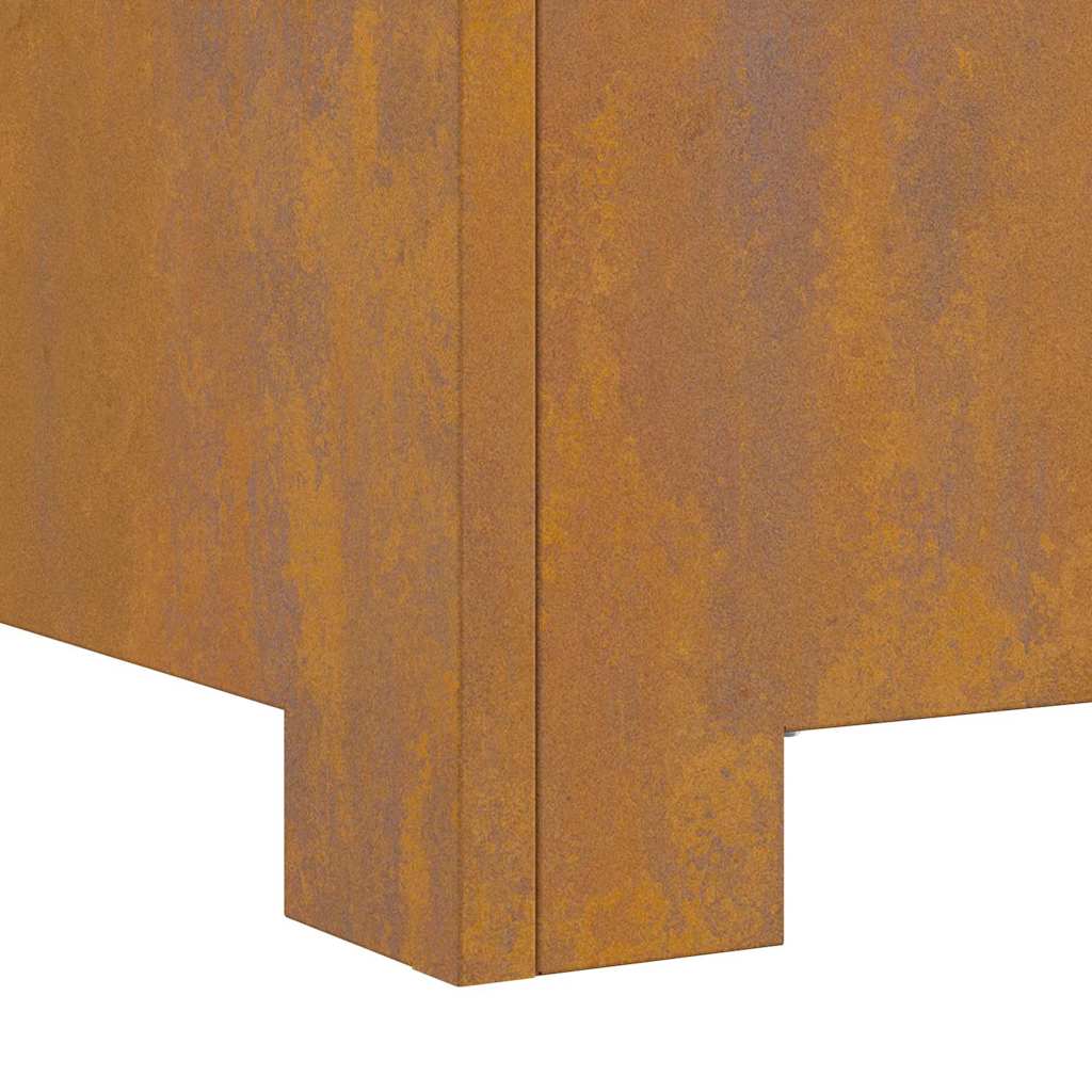 Bålplass Brun 80 x 80 x 40 cm Cortenstål