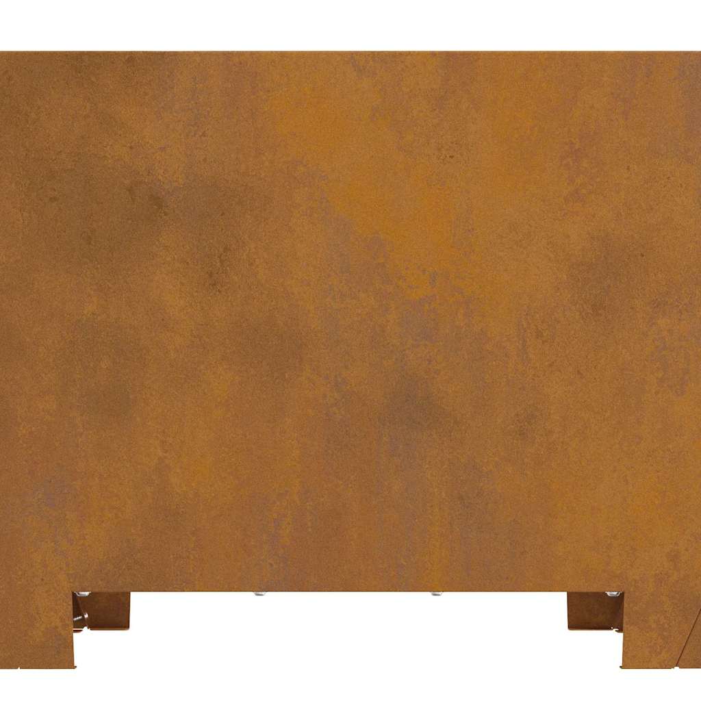 Bålplass Brun 60 x 60 x 30 cm Værbestandig stål