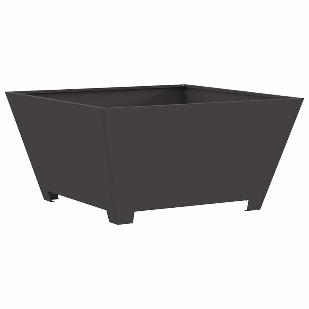 Bål Svart 80 x 80 x 40 cm Cortenstål