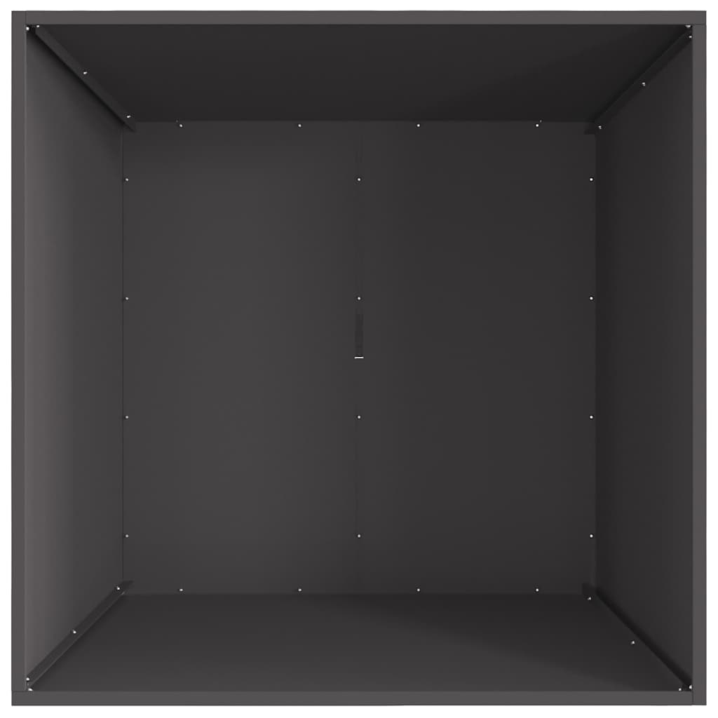 Bål Svart 80 x 80 x 40 cm Cortenstål
