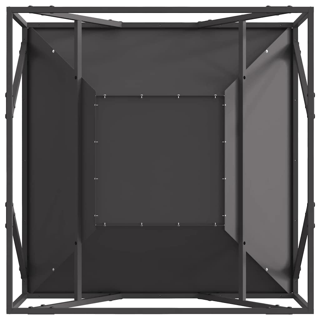 Bålplass Svart 80 x 80 x 40 cm Stål
