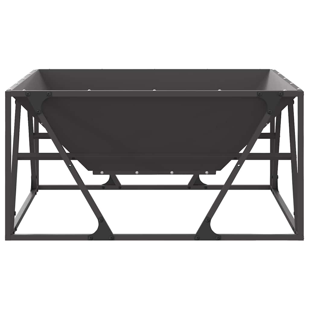 Bålplass Svart 80 x 80 x 40 cm Stål