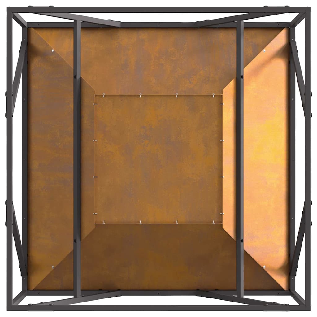 Bålplass Brun 80 x 80 x 40 cm Cortenstål