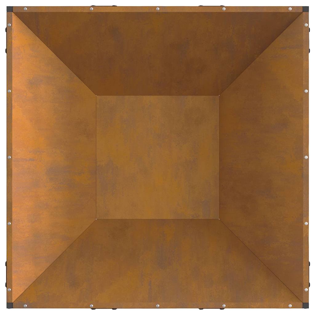 Bålplass Brun 80 x 80 x 40 cm Cortenstål
