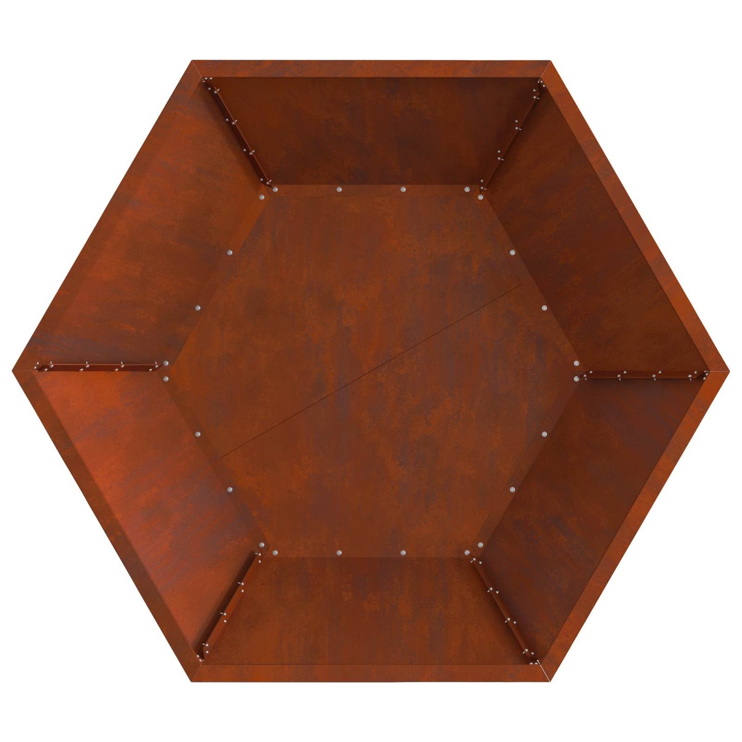 Bålplass Brun 100 x 100 x 28 cm Cortenstål vidaXL