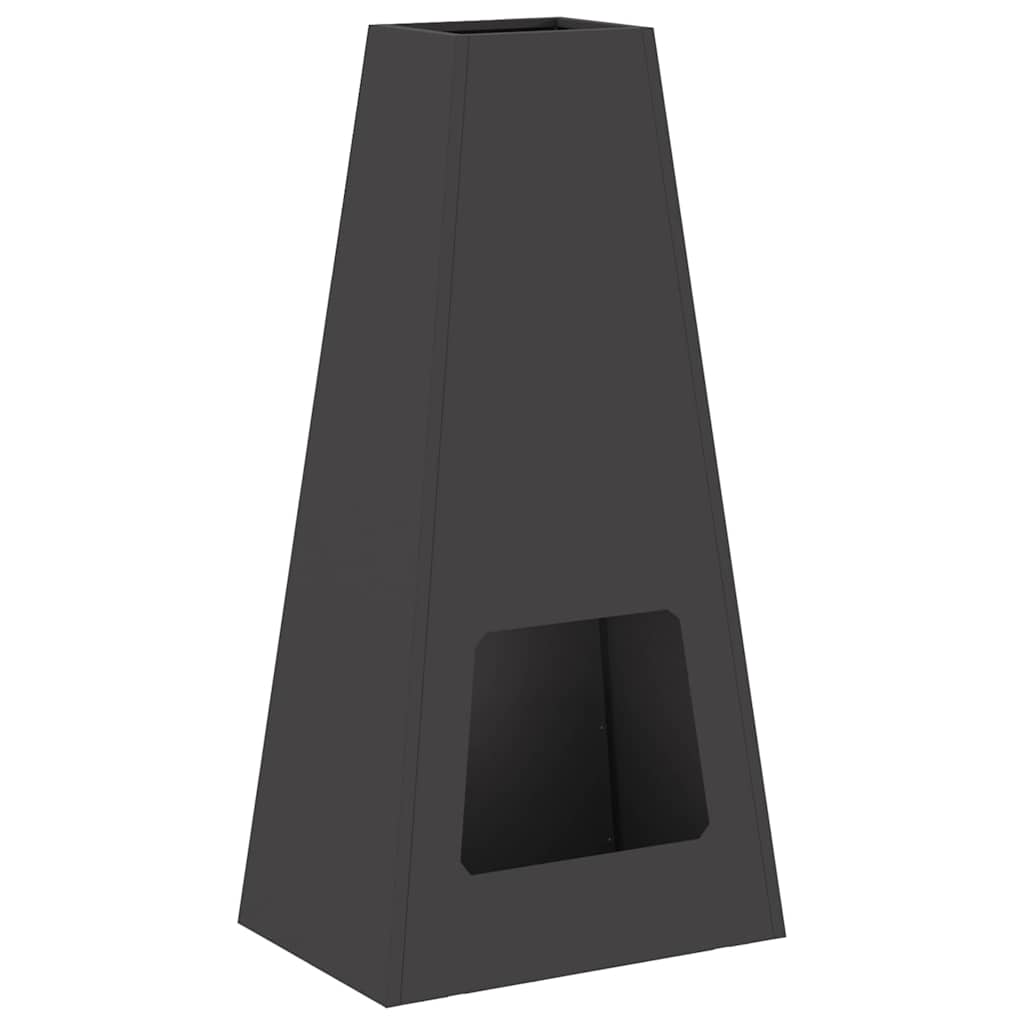Bålplass Svart 50 x 35 x 100 cm Stål