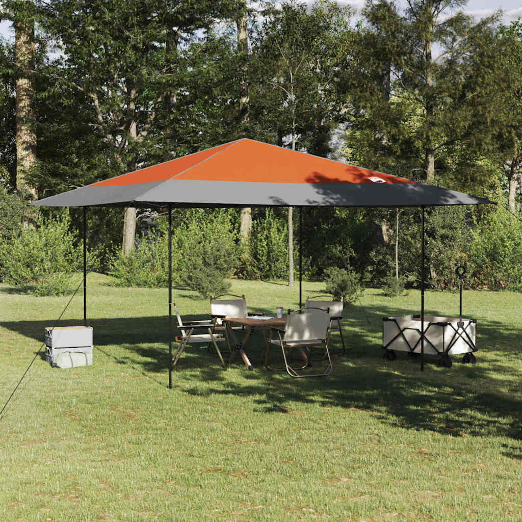 Canopy telt Oransje 395 x 395 x 251 cm stoff