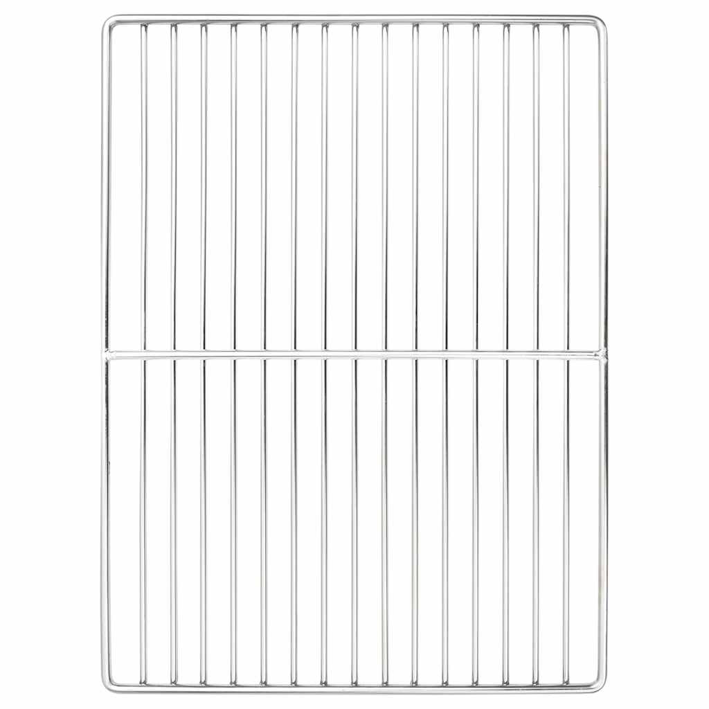 Grillrist sølv 40 x 30 cm Rustfritt Stål