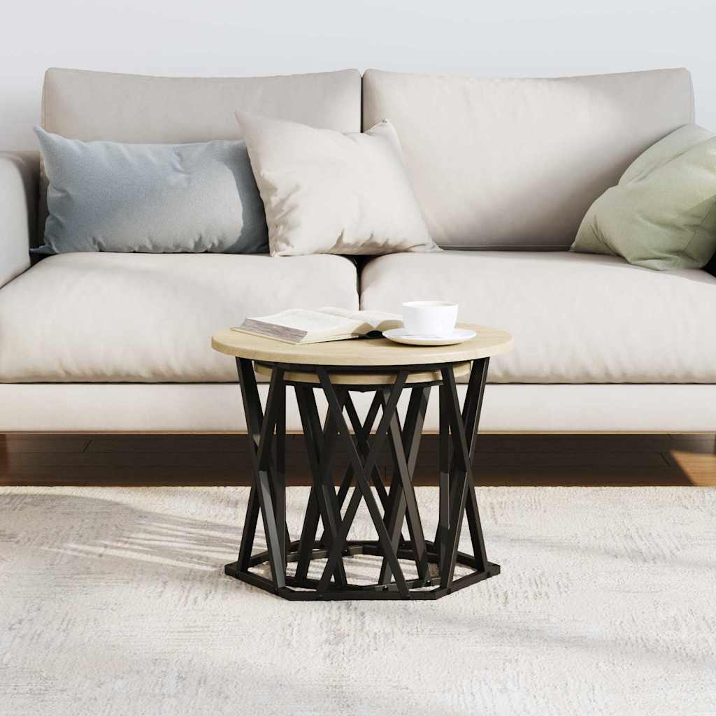Sidetabell 2 pcs Sonoma eik Konstruksjonsvirke og stål
