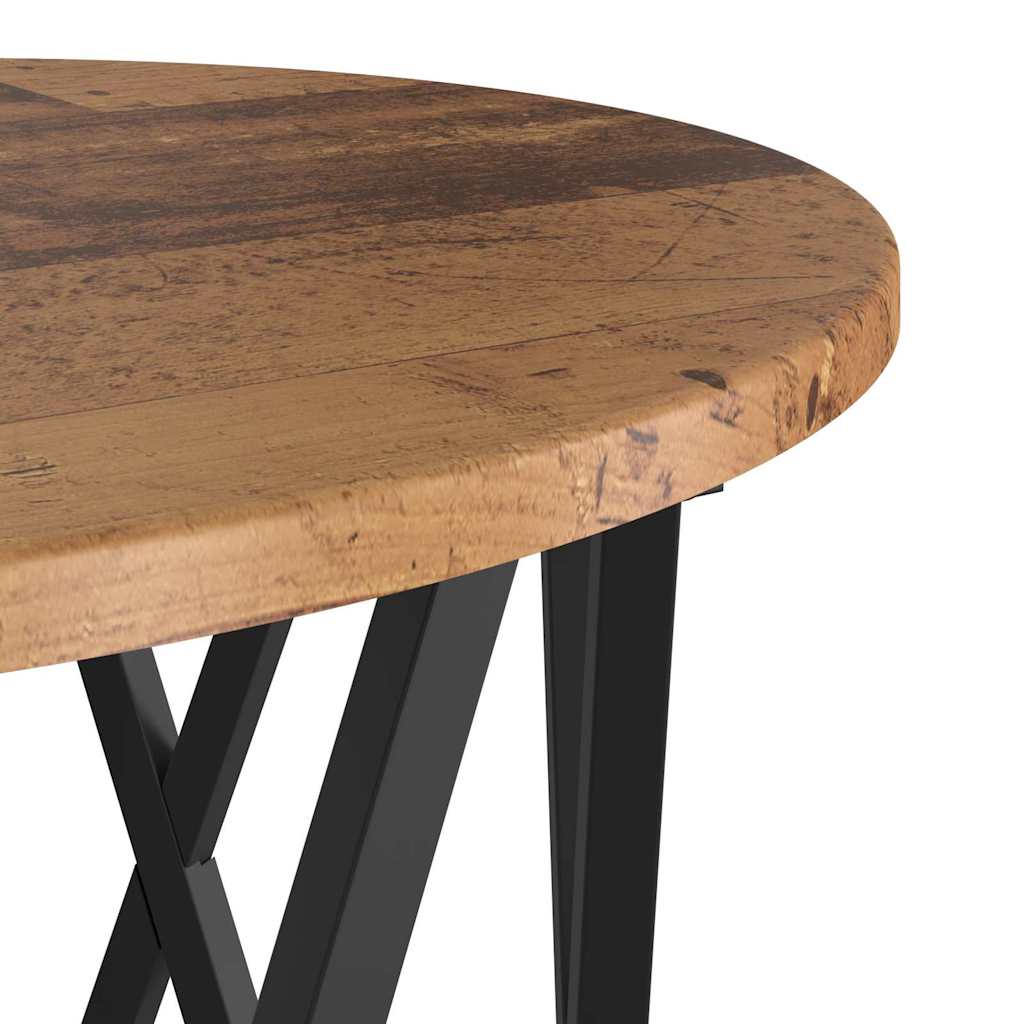 Sidetabell 2 pcs gjenvunnet tre Konstruksjonsvirke og stål