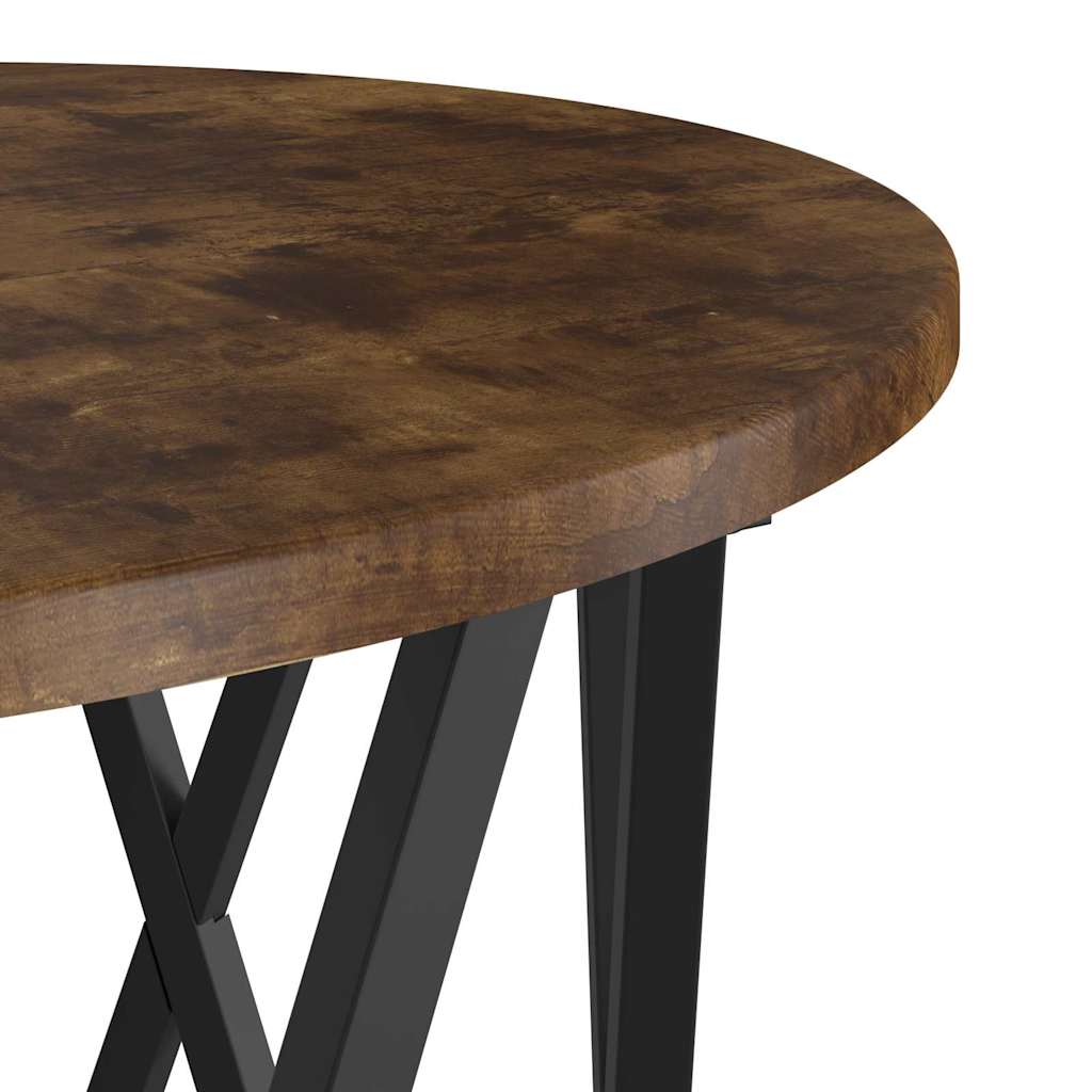 Nesting Sidebord 3 pcs Røkt eik Konstruksjonsvirke og stål