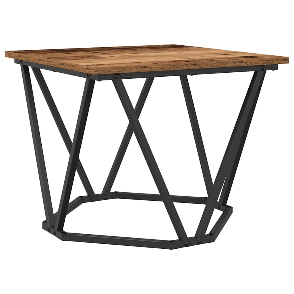 Kaffebord 3 pcs Gamle tre Konstruksjonsvirke og stål