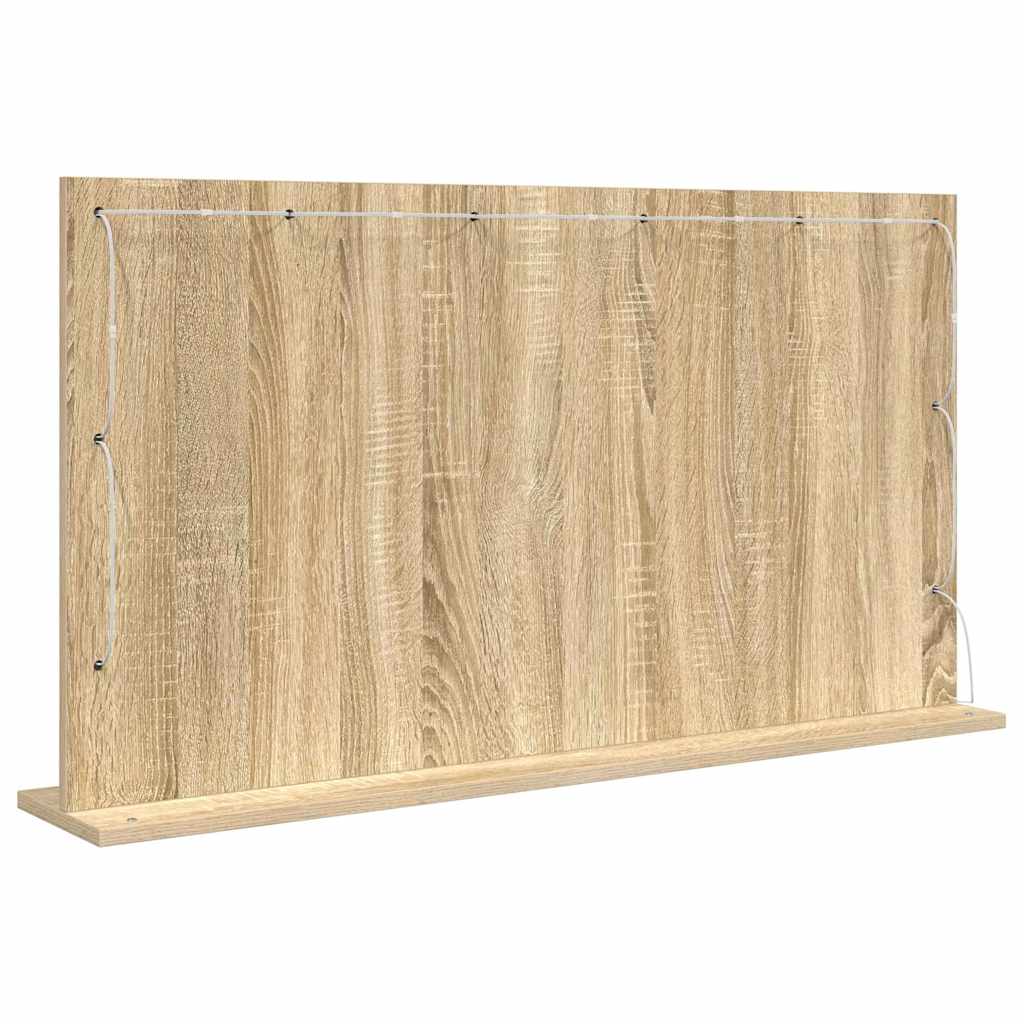 Stilfullt Speil Rektangulær Sonoma eik 100 x 55 x 18 cm