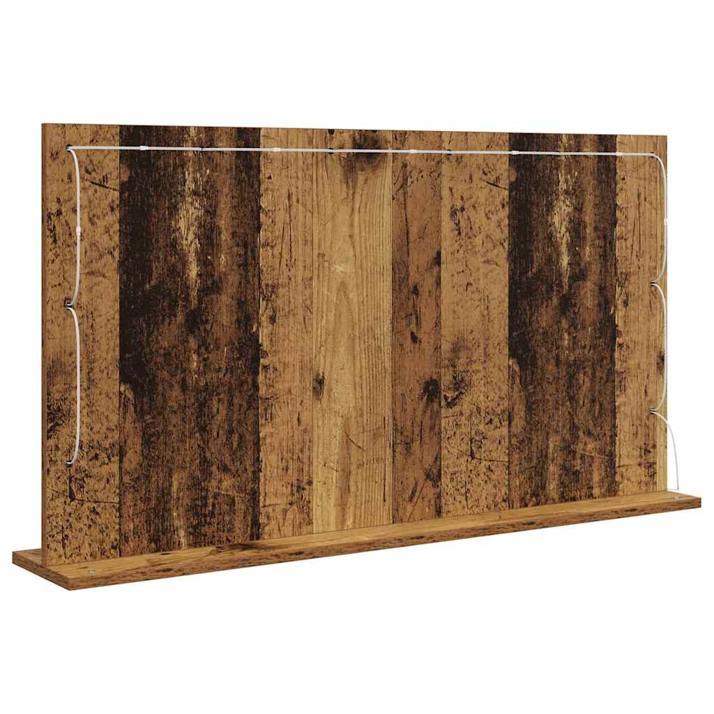 Stilfullt Speil Rektangulær Gammelt tre 100 x 55 x 18 cm