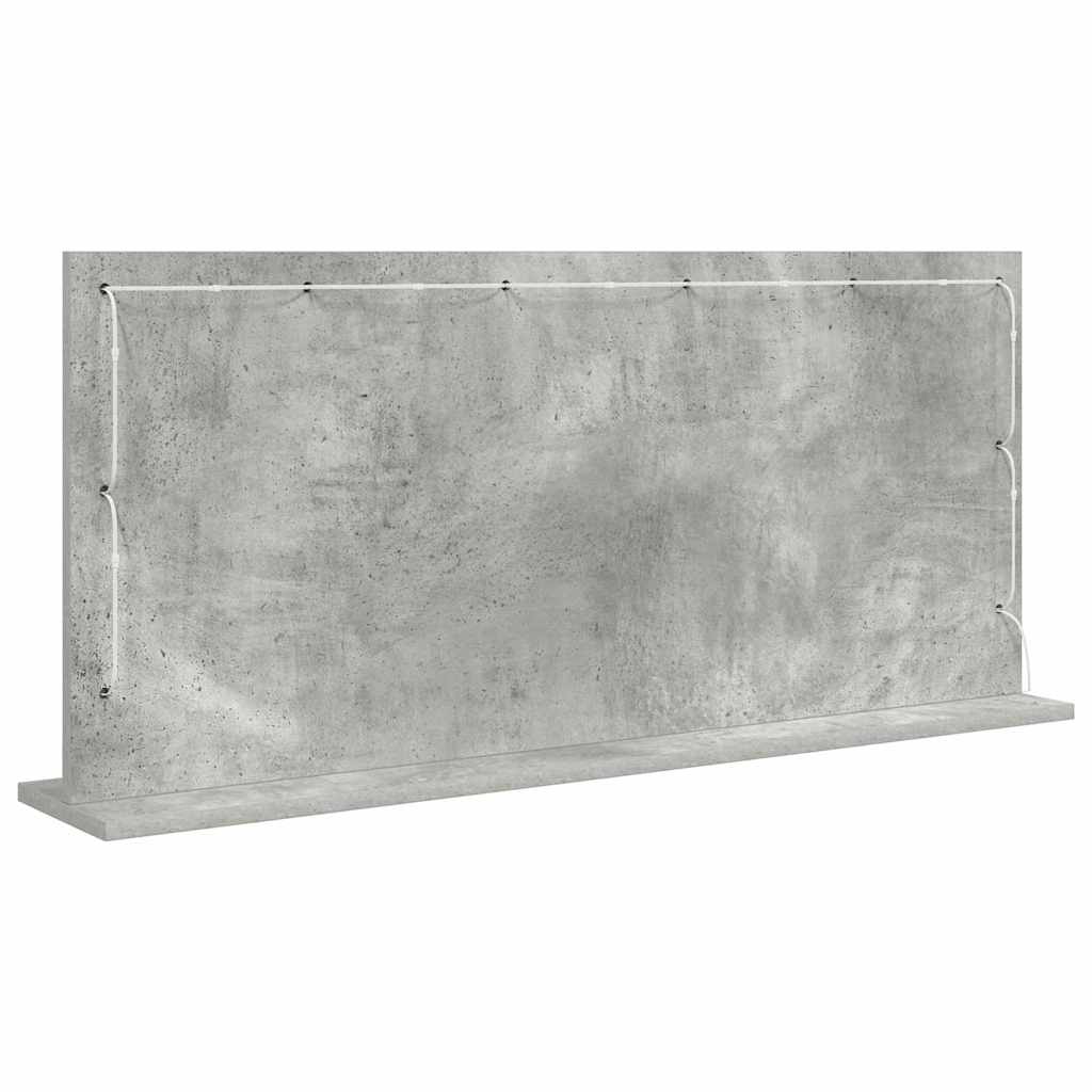 Stilfullt Speil Rektangulær Betonggrå 100 x 45 x 18 cm