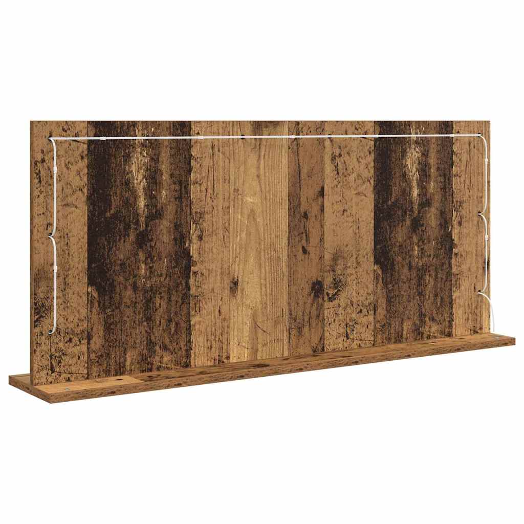 Stilfullt Speil Rektangulær Gammelt tre 100 x 45 x 18 cm