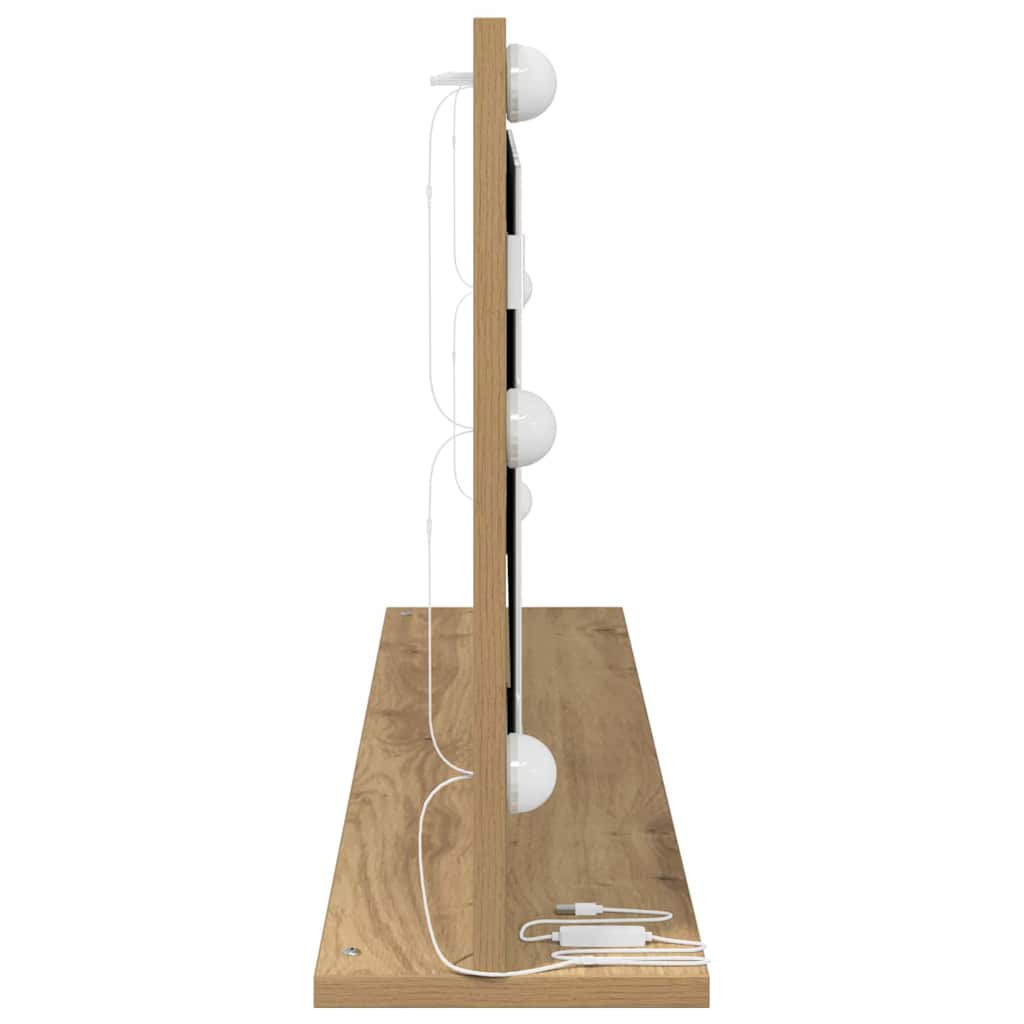 Stilfullt Speil Rektangulær Artisan Eik 100 x 45 x 18 cm