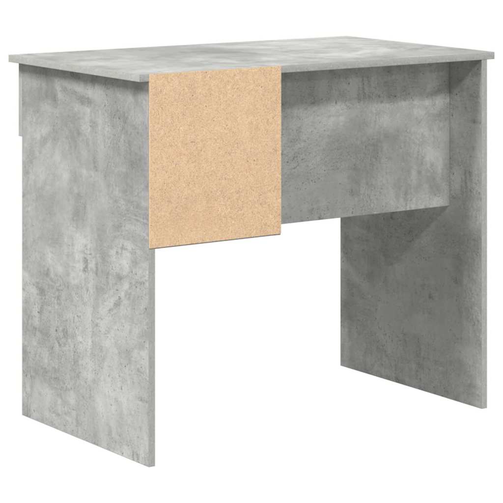 Skrivebord med skuff Betonggrå 90 x 49 x 75 cm Konstruert tre