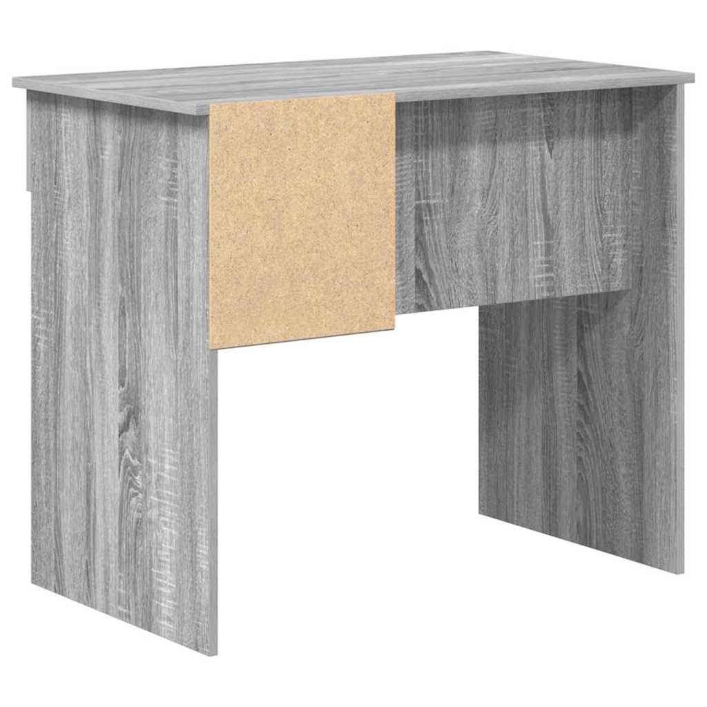 Skrivebord med skuff Grå Sonoma 90 x 49 x 75 cm Konstruert tre