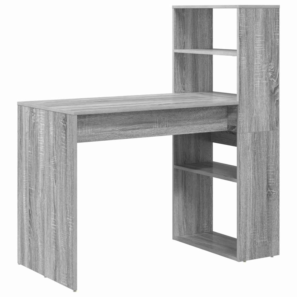 Skrivebord Grå Sonoma 113 x 54 x 120 cm Konstruert tre