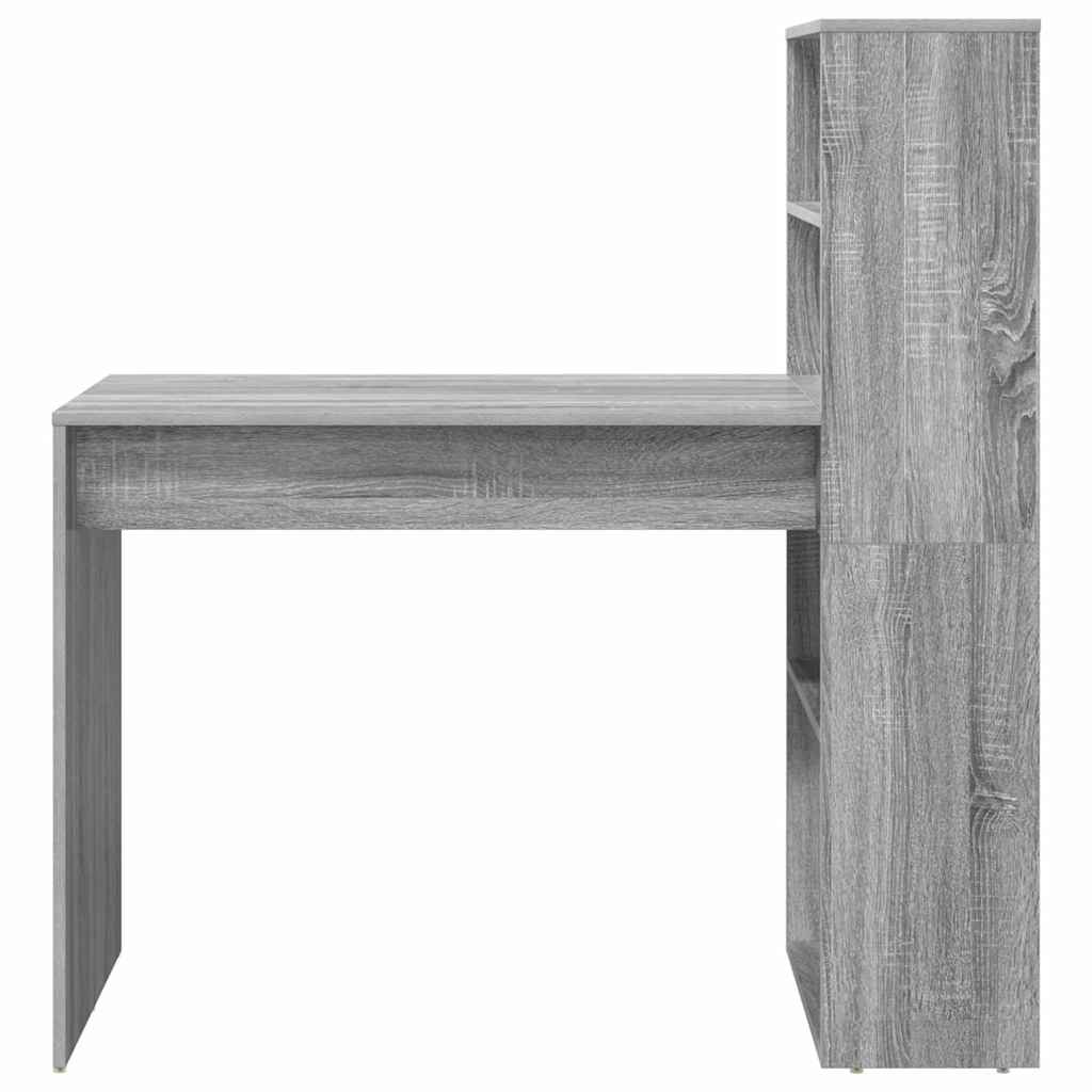 Skrivebord Grå Sonoma 113 x 54 x 120 cm Konstruert tre