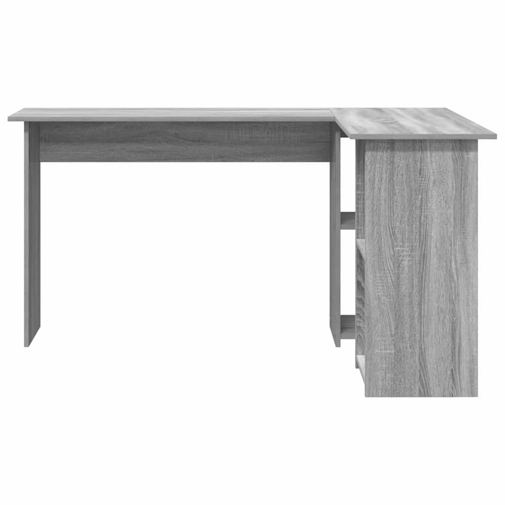 Skrivebord Grå Sonoma 142 x 102 x 73 cm Konstruert tre