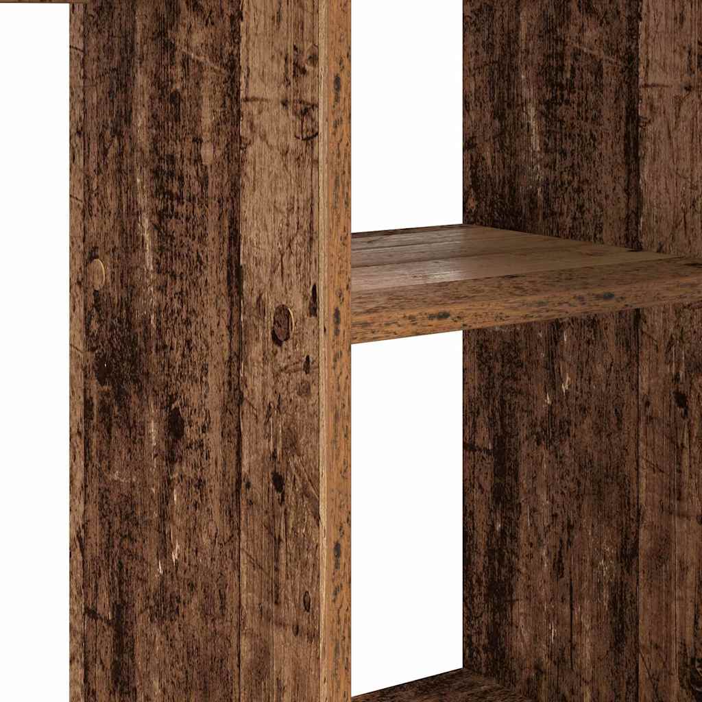 Skrivebord med hylle Gamle tre 142 x 102 x 73 cm Konstruert tre