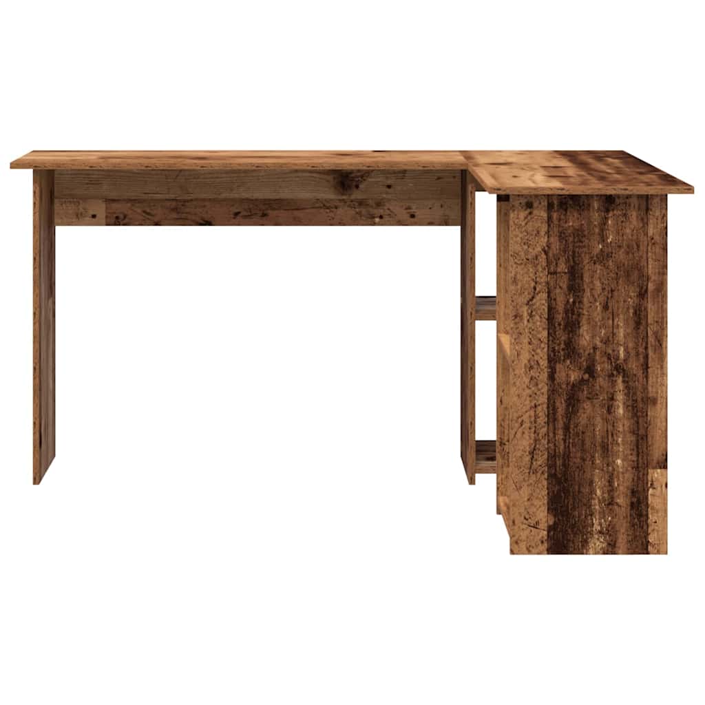 Skrivebord med hylle Gamle tre 142 x 102 x 73 cm Konstruert tre