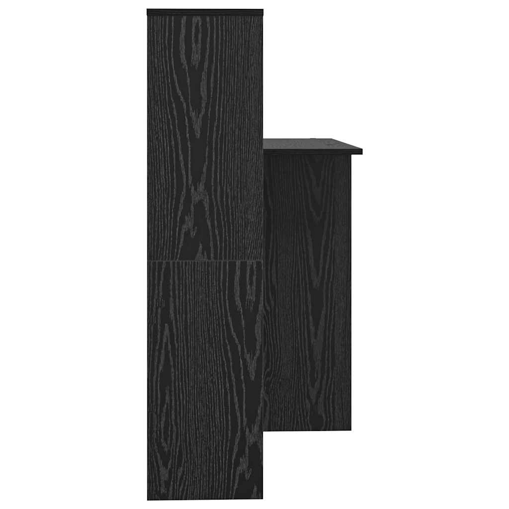 Skrivebord Svart Eik 131,5 x 50 x 106,5 cm Konstruert tre