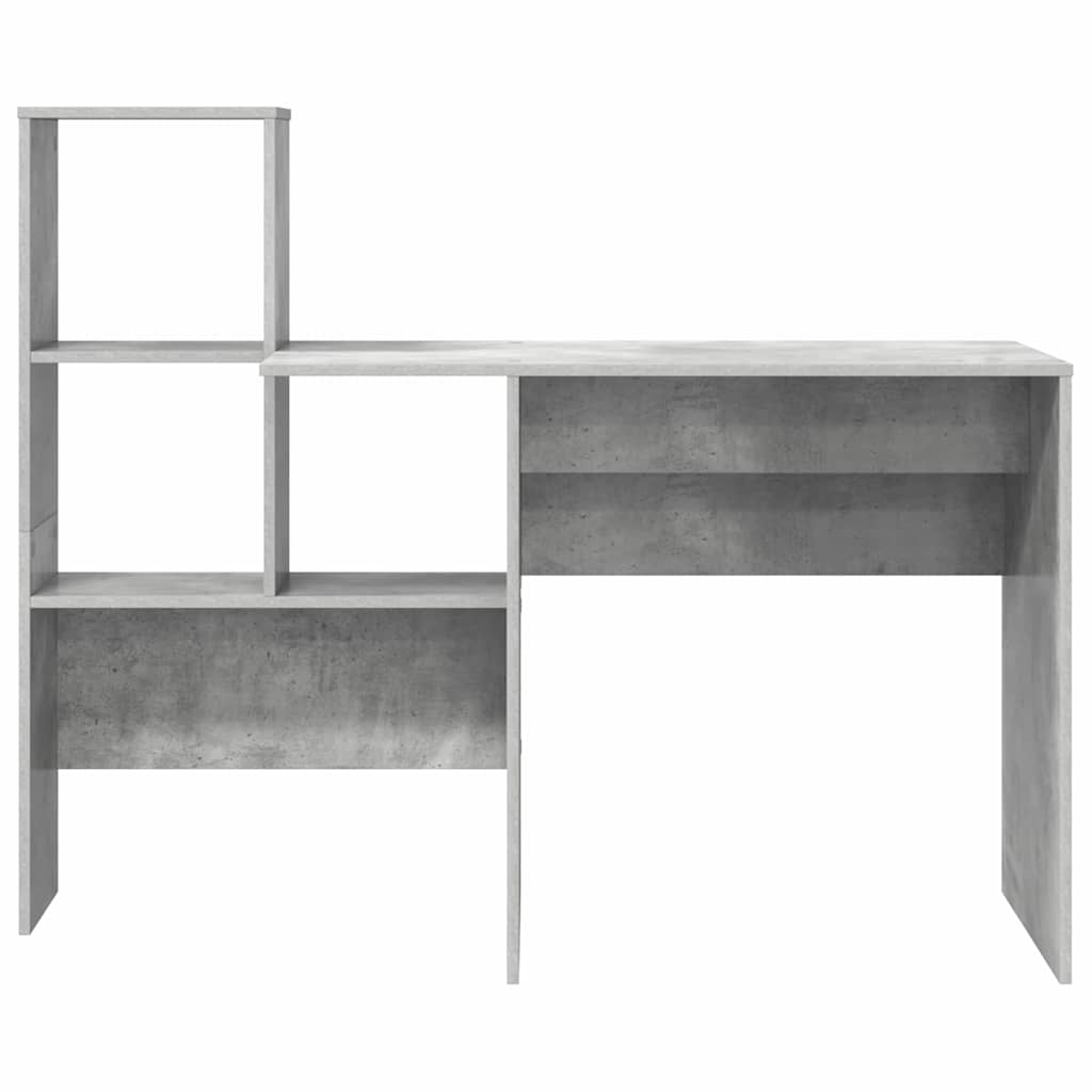 Skrivebord Betonggrå 131,5 x 50 x 106,5 cm Konstruert tre