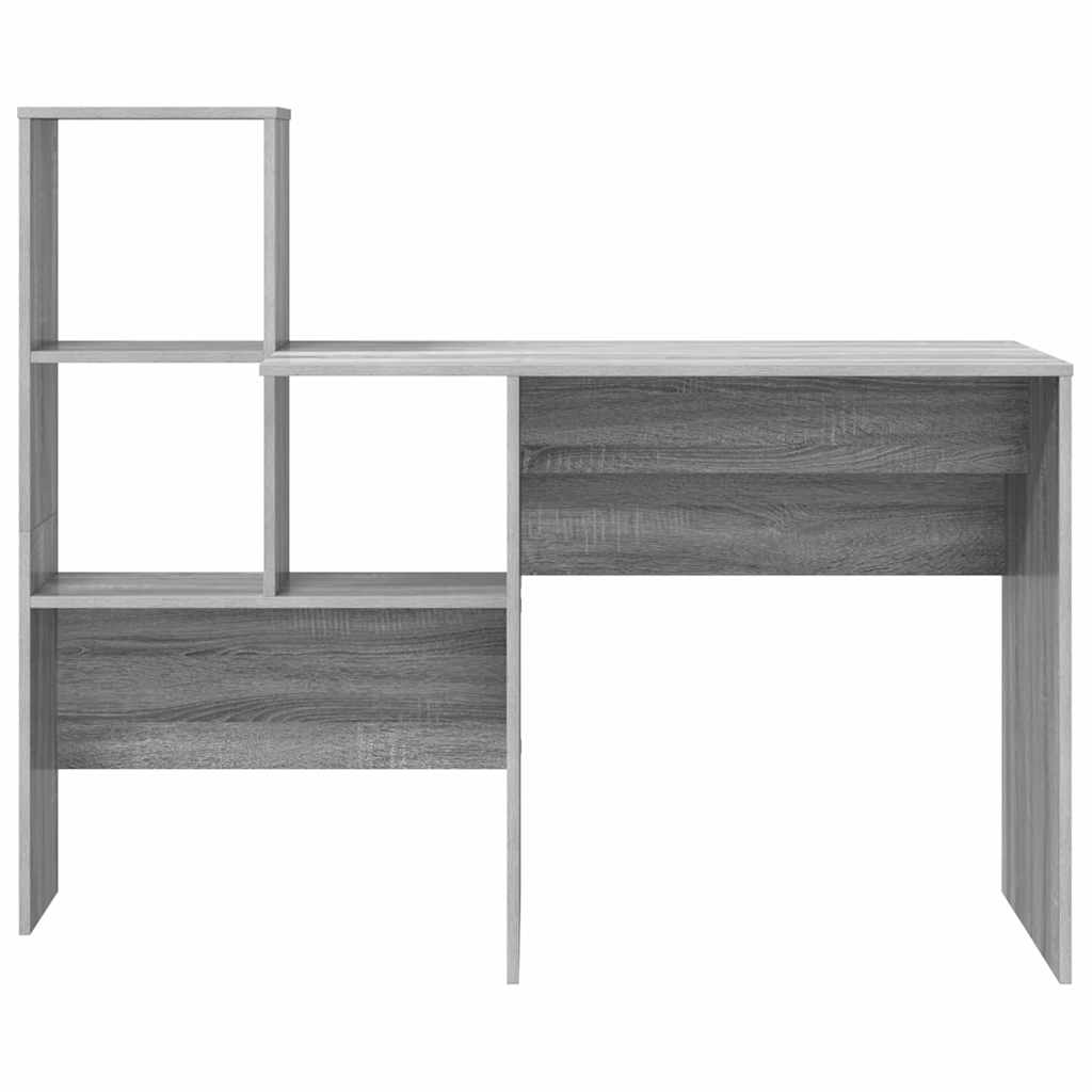 Skrivebord Grå Sonoma 131,5 x 50 x 106,5 cm Konstruert tre