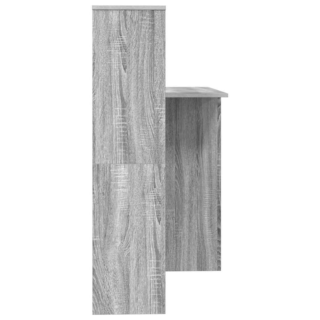 Skrivebord Grå Sonoma 131,5 x 50 x 106,5 cm Konstruert tre