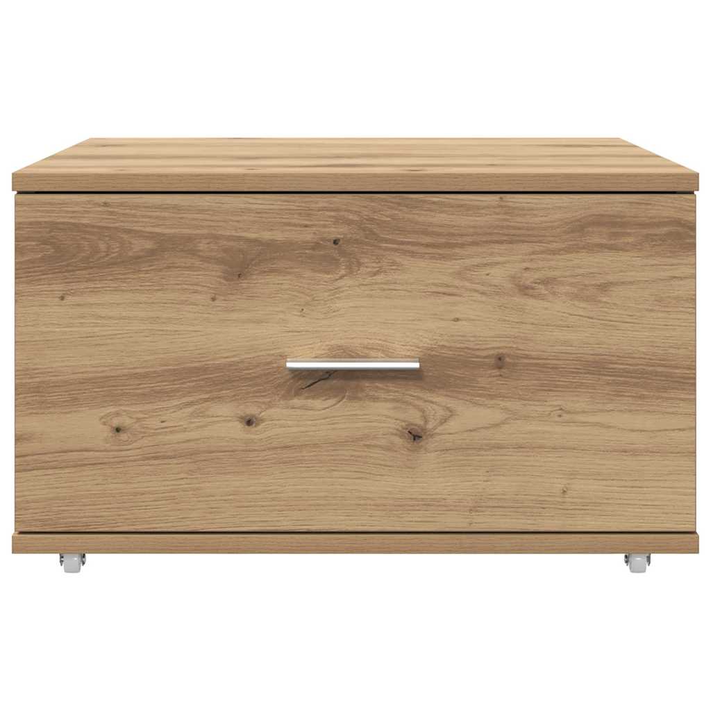 Skuffeskap med hjul Artisan Eik 55 x 45 x 31 cm