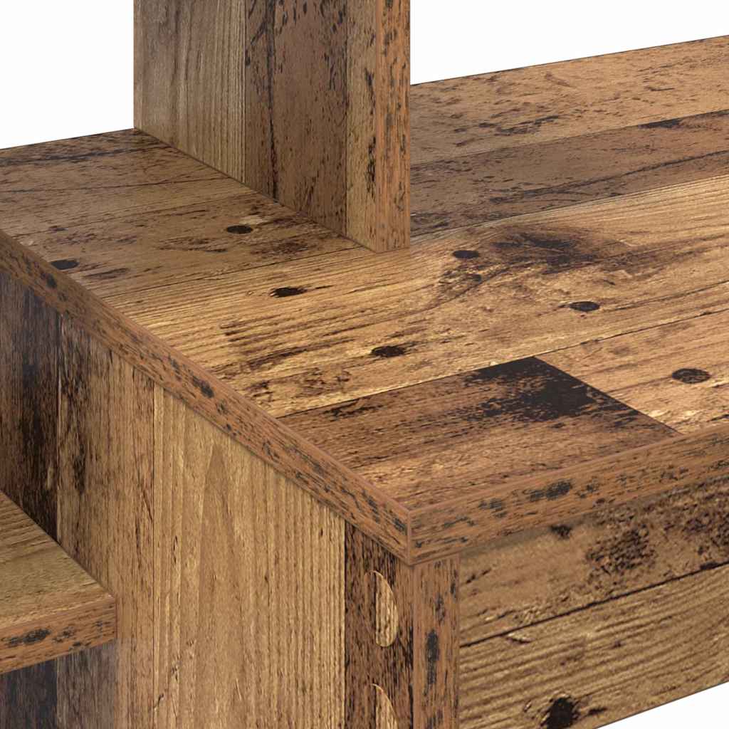 Skrivebord med hylle Gamle tre 100 x 40 x 90 cm Konstruert tre