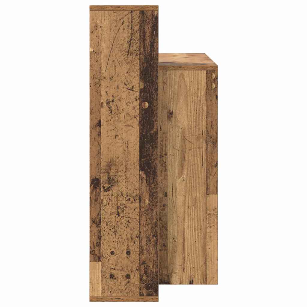 Skrivebord med hylle Gamle tre 100 x 40 x 90 cm Konstruert tre