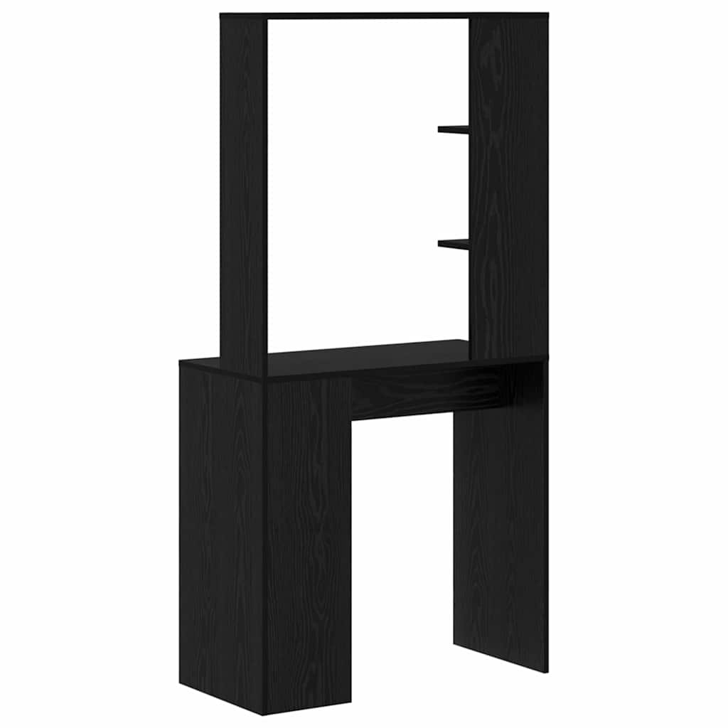 Skrivebord Svart Eik 78,5 x 37 x 154,5 cm Konstruert tre