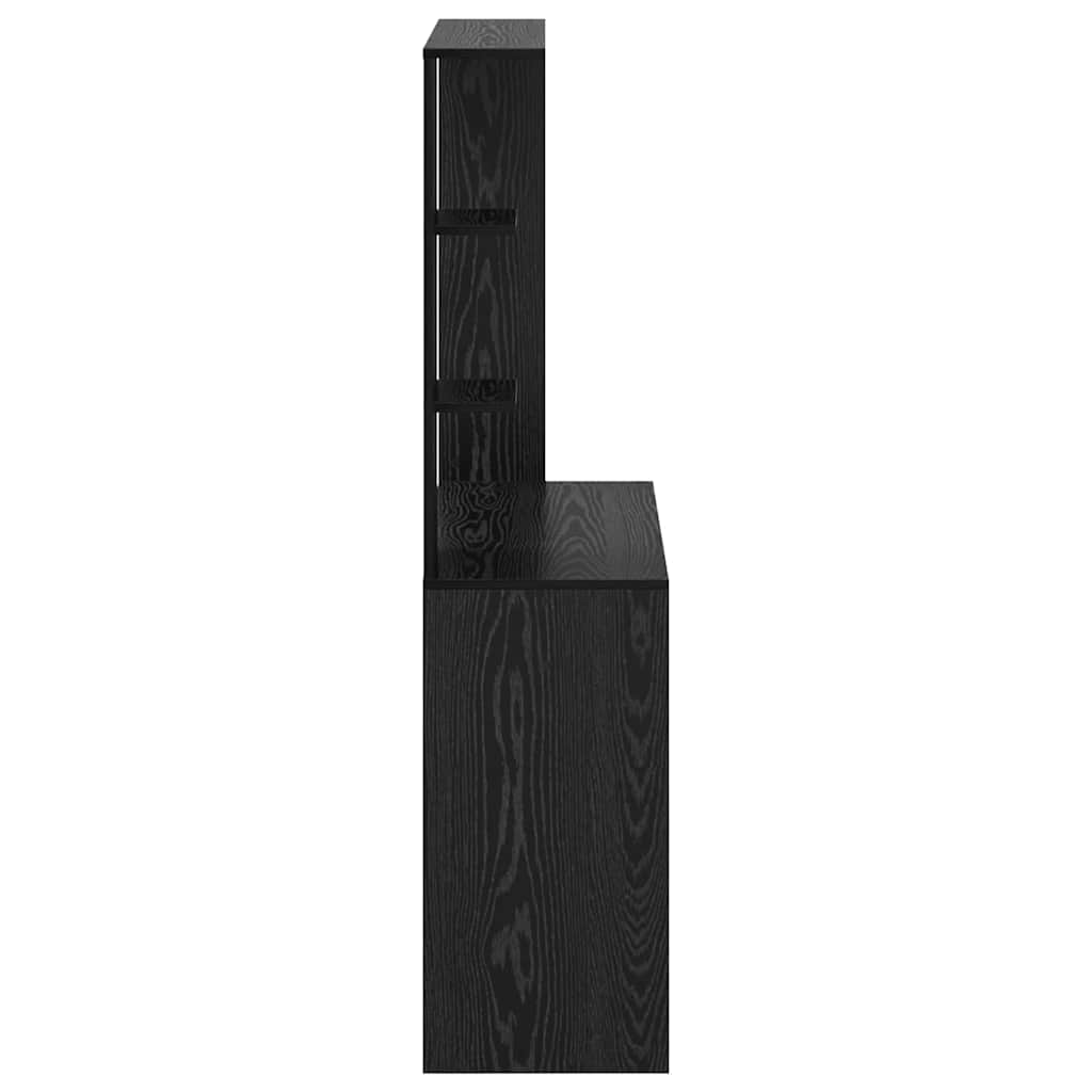 Skrivebord Svart Eik 78,5 x 37 x 154,5 cm Konstruert tre