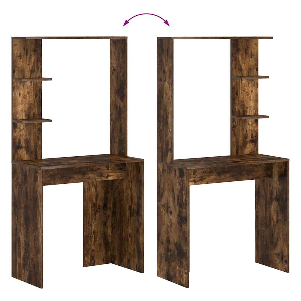 Skrivebord Røkt eik 78,5 x 37 x 154,5 cm Konstruert tre
