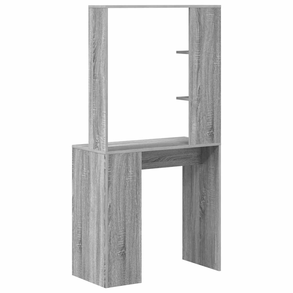 Skrivebord Grå Sonoma 78,5 x 37 x 154,5 cm Konstruert tre