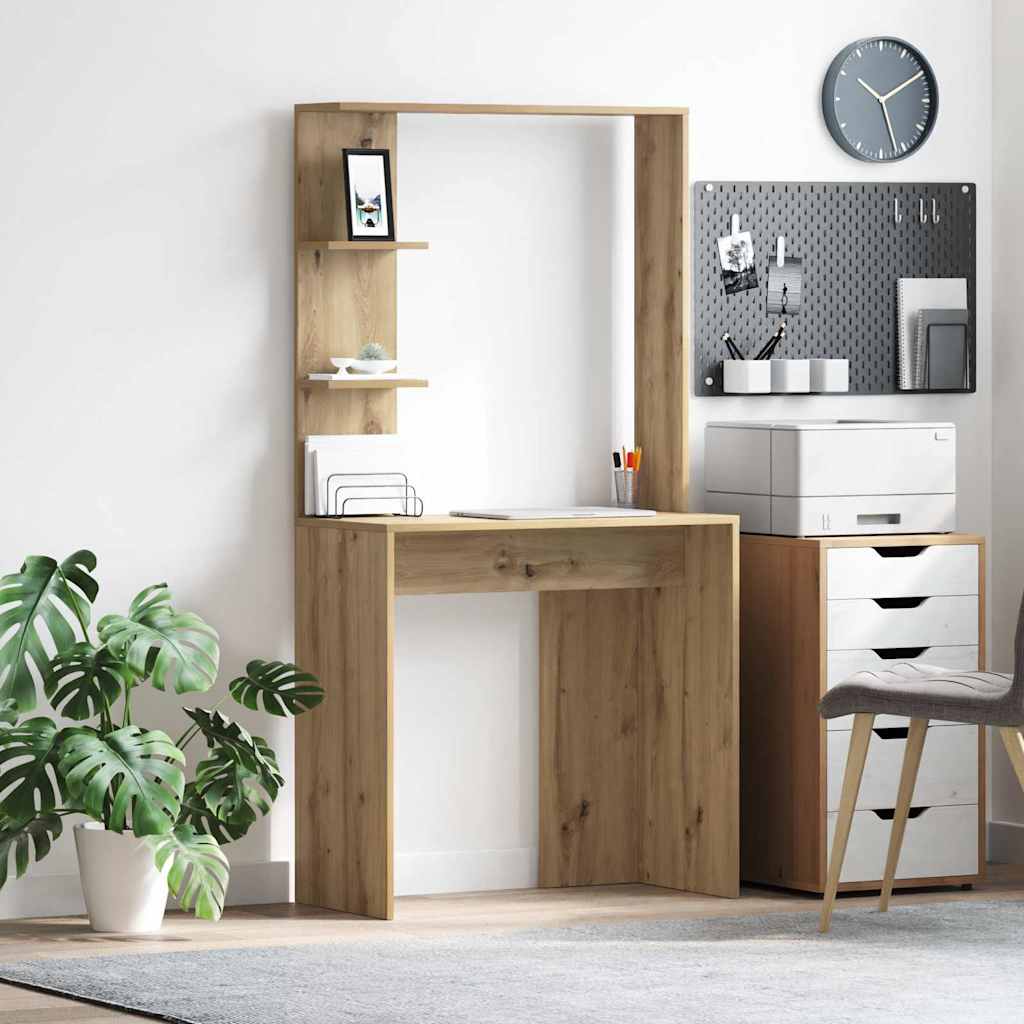 Skrivebord Artisan Eik Konstruert tre 78,5 x 37 x 154,5 cm