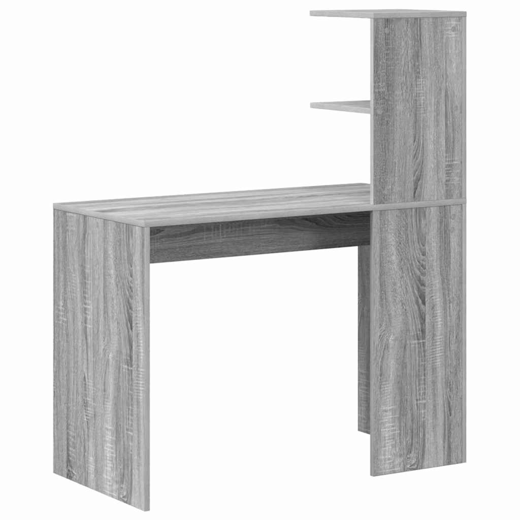 Skrivebord Grå Sonoma 102 x 50 x 124 cm Konstruert tre