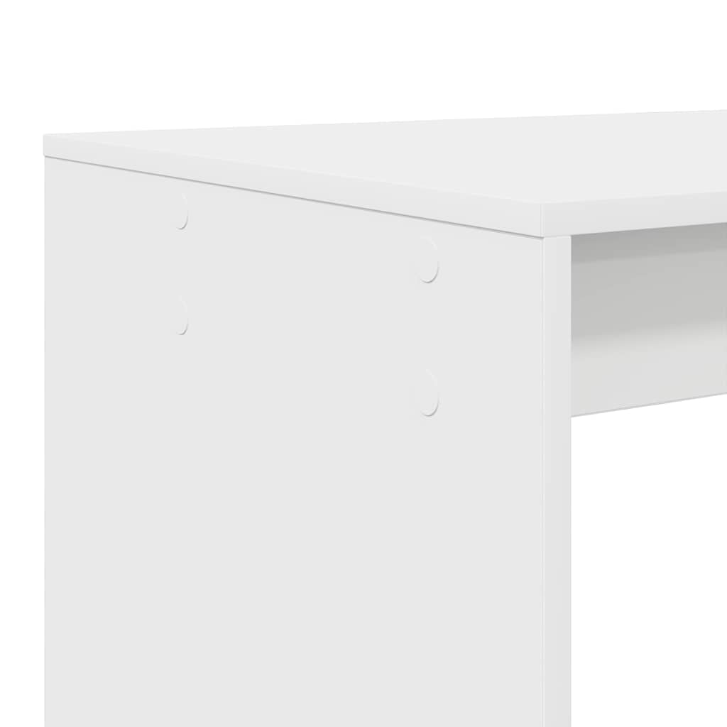 Skrivebord med hylle Hvit 108 x 55 x 103.5 cm Konstruert tre