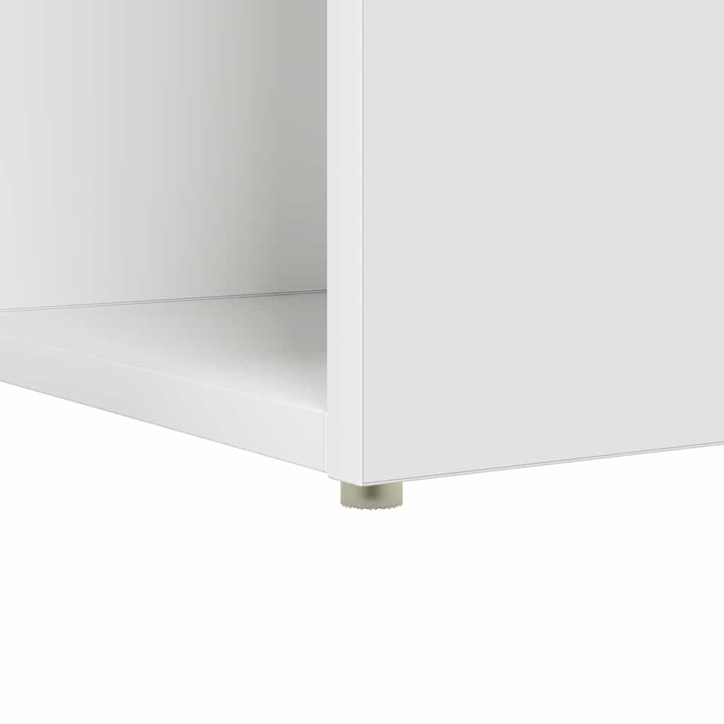 Skrivebord med hylle Hvit 108 x 55 x 103.5 cm Konstruert tre