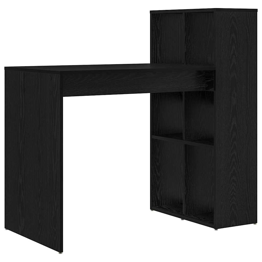 Skrivebord Svart Eik 108 x 55 x 103.5 cm Konstruert tre