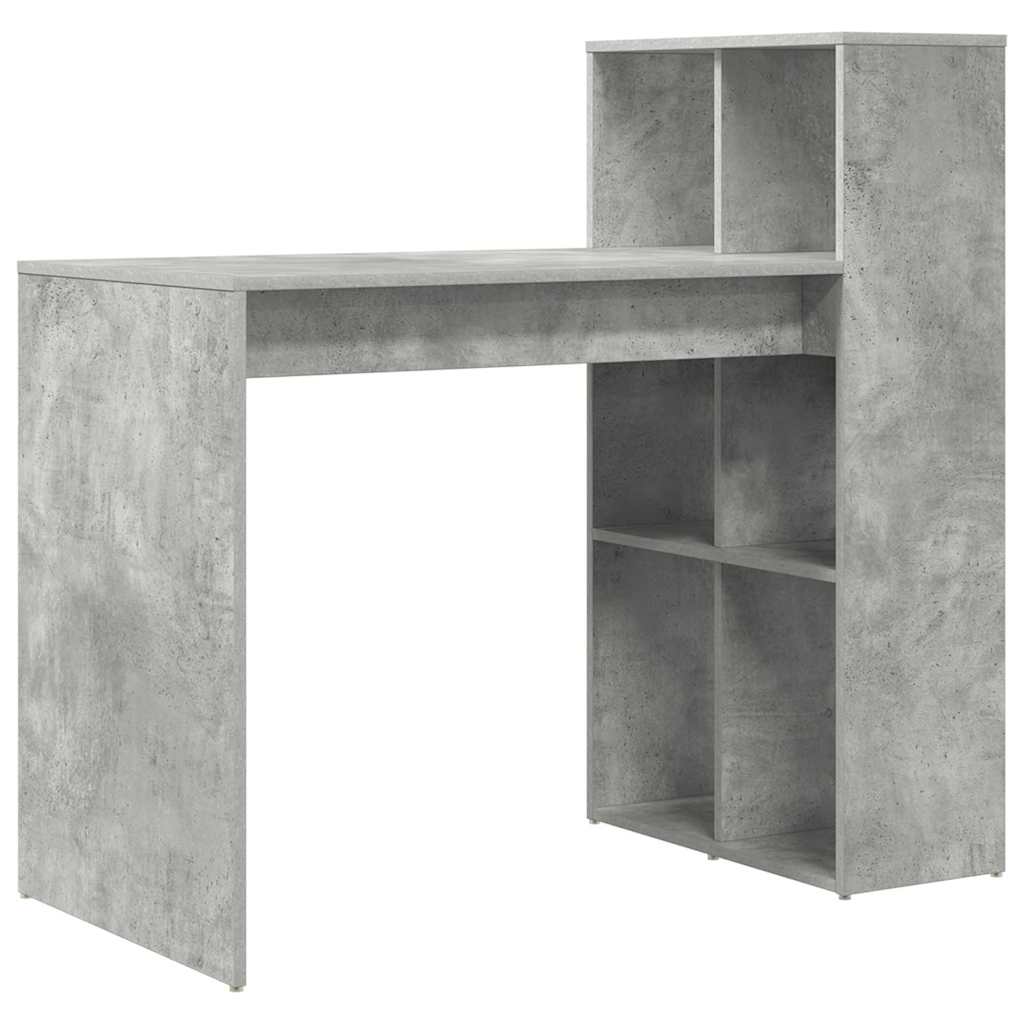 Skrivebord Betonggrå 108 x 55 x 103.5 cm Konstruert tre